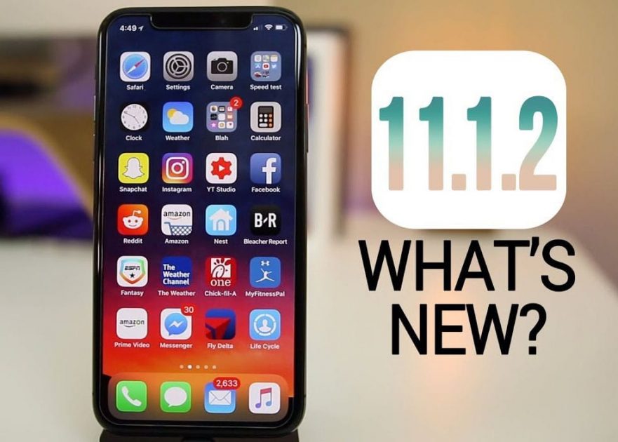 iOS 11.1.2 trên iPhone X